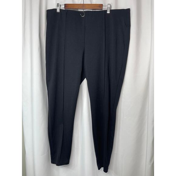 Worthington pants slacks trousers women's 1x like 14 16 black heavy knit - Picture 9 of 15